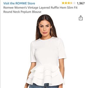 NEVER WORN AMAZON TOPS Black and white
